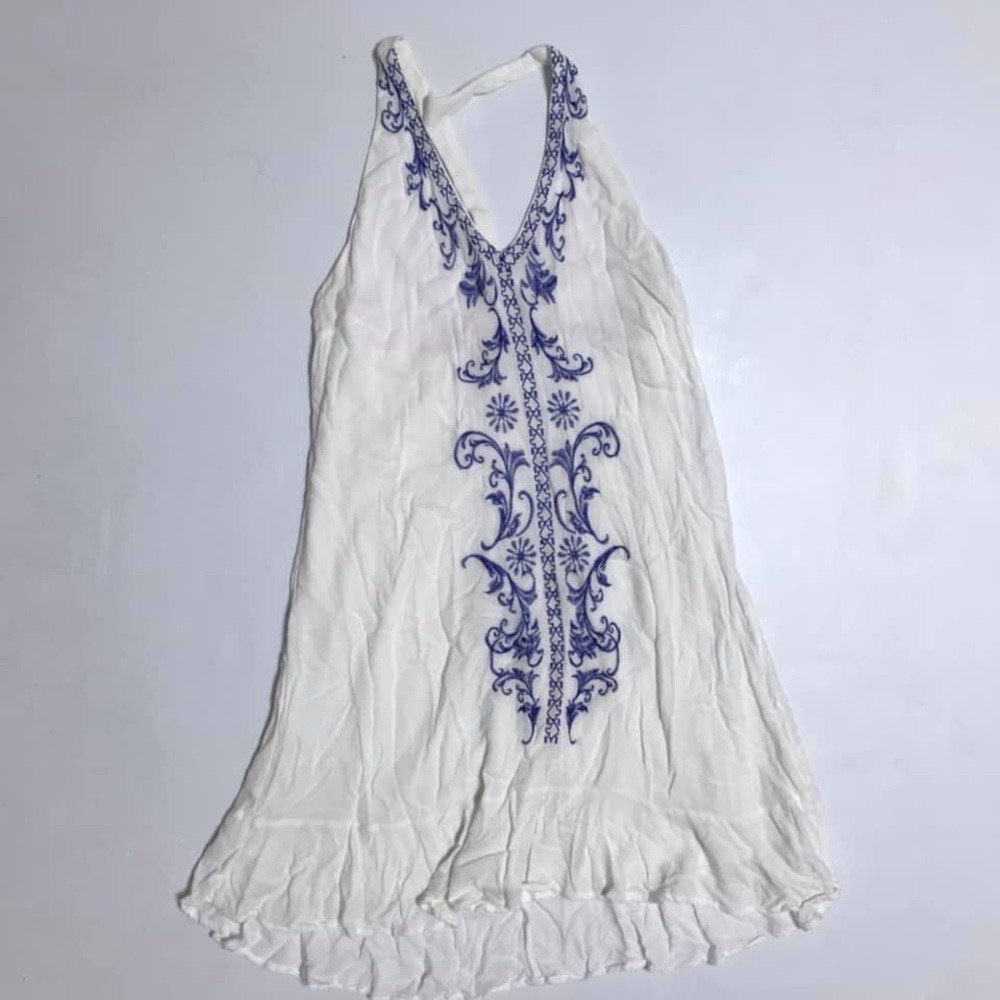 Sequin Heart White dress with design